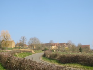 Walking towards the village and community of Taize
